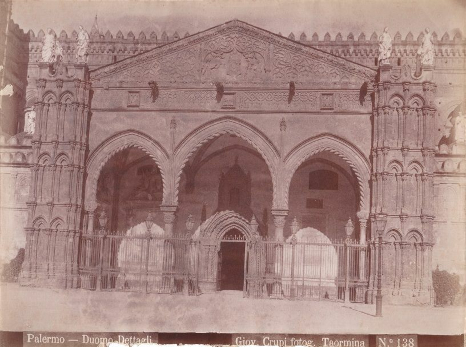 Palermo tarihi çarşı ve merkez dokusu