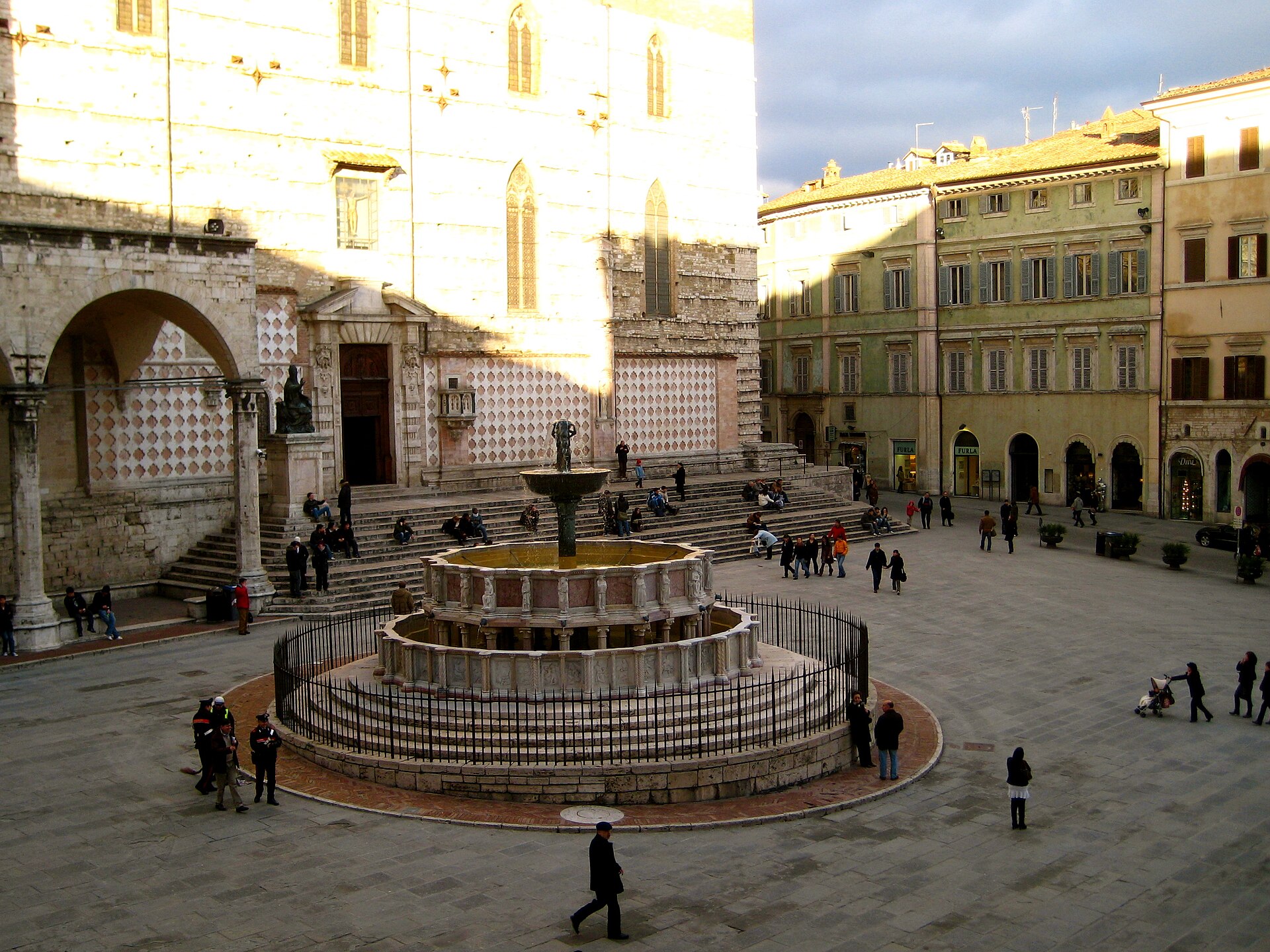 Perugia panaroma veya Fontana Maggiore