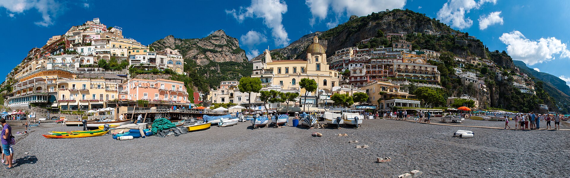 Positano renkli evler