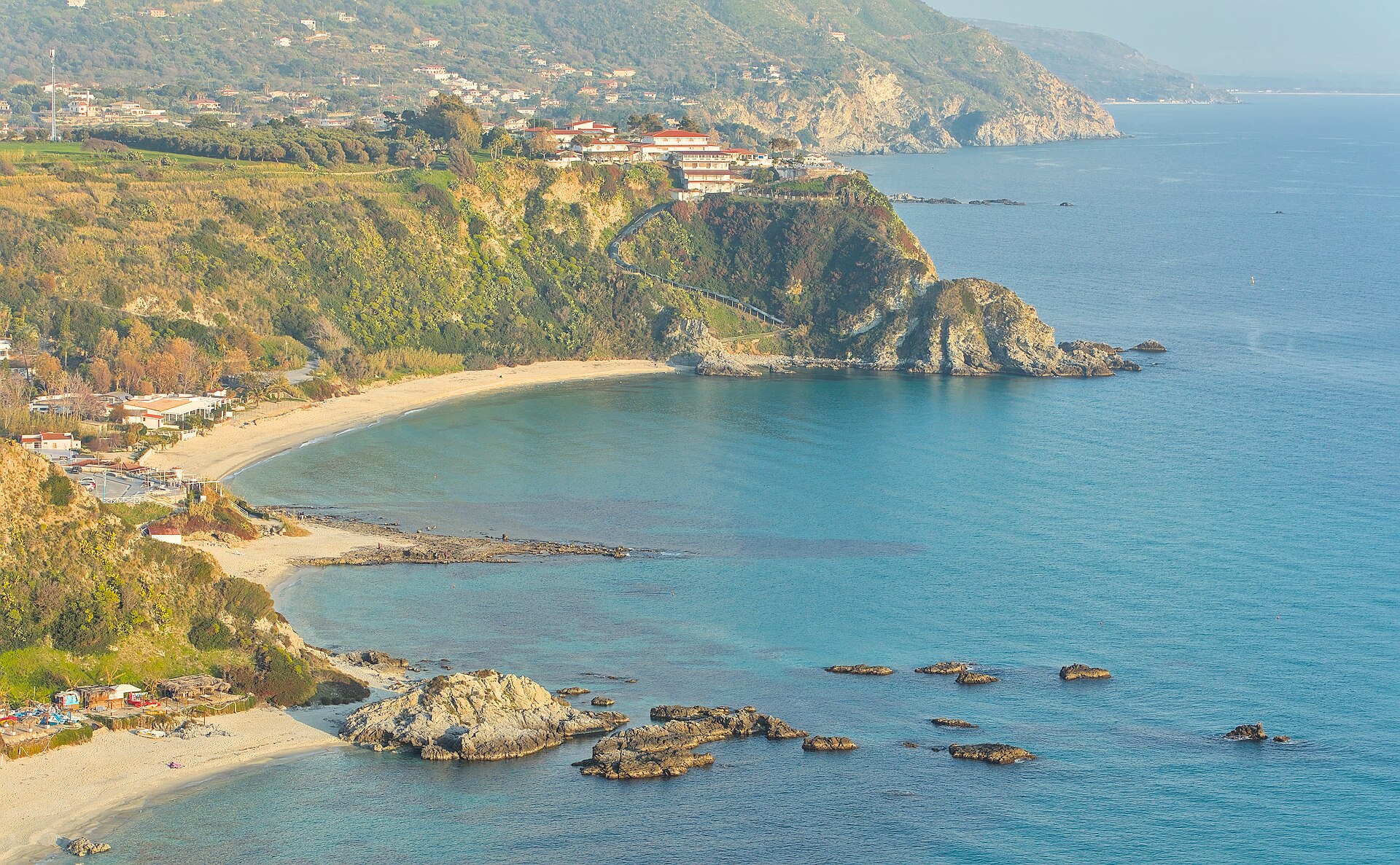 Capo Vaticano plajı