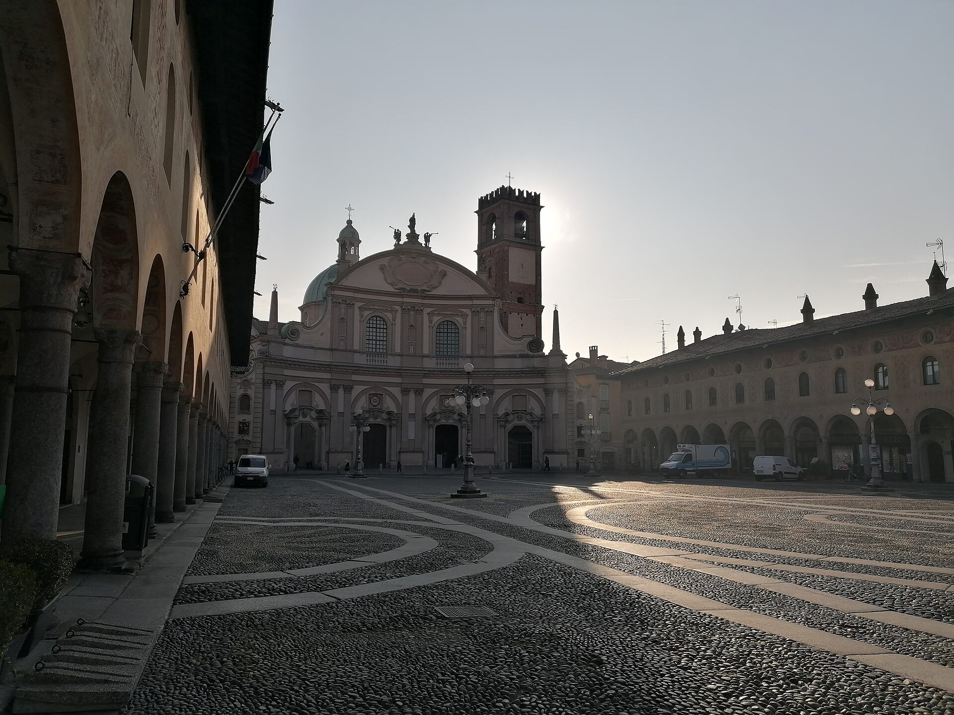 Vigevano kent panoraması